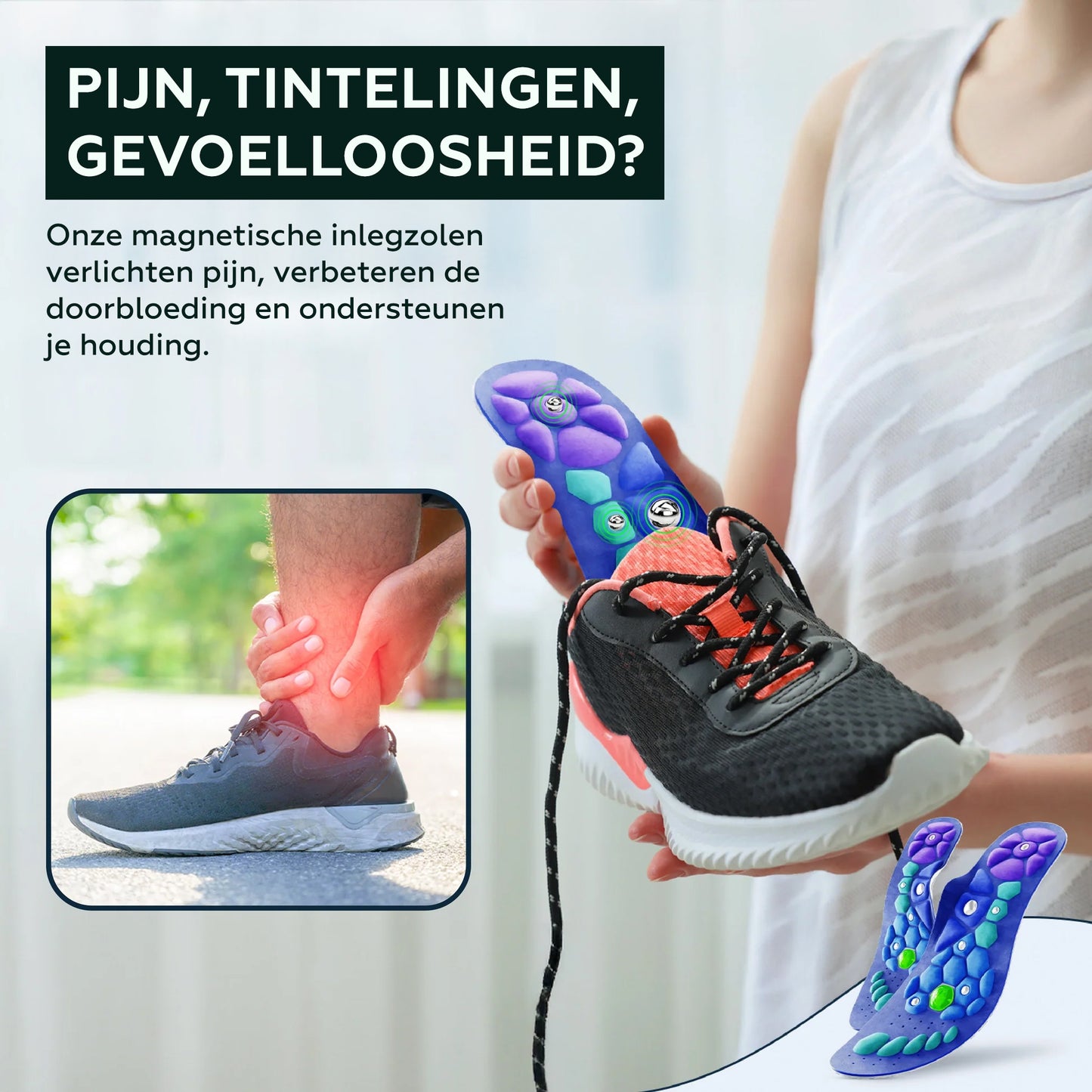 Magnetische Inlegzolen – Val Af Zonder Pijn - Viqore